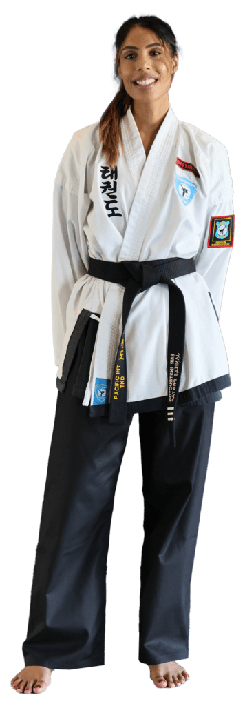 senior taekwondo instructor janelle pratap 3rd dan