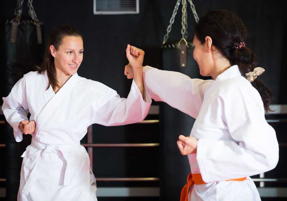 blocking a punch